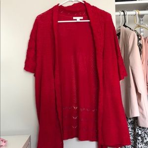 ⚫️ donating 12/11 Cherry Red Knit Sweater
